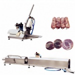 Pneumatic Ham Stuffer with Stretching Clipper for Meat Stock, Mutton Rolls, Beef Rolls